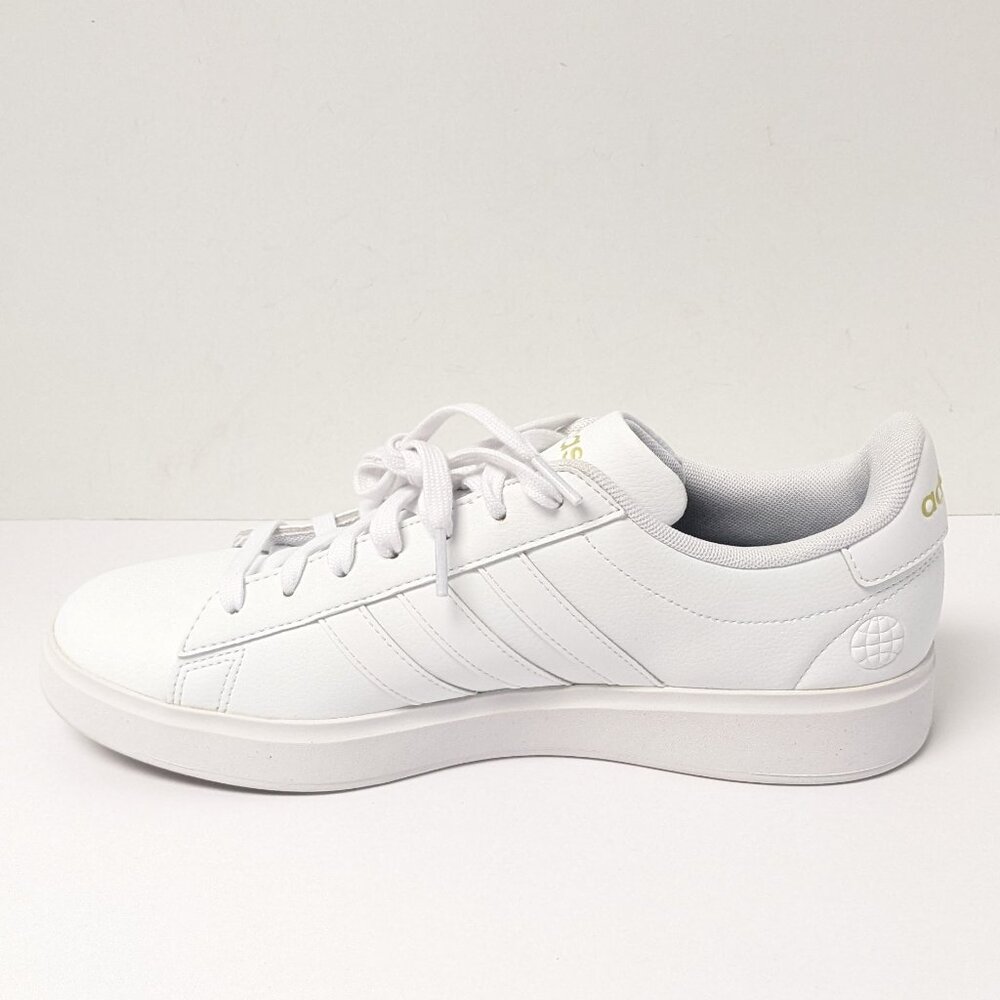 Adidas Grand Court 2.0 Sporty Sneakers, White, Women's 11 - Picture 4 of 7